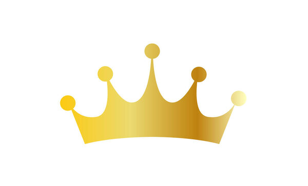 Metallic gold crown — Stock Vector