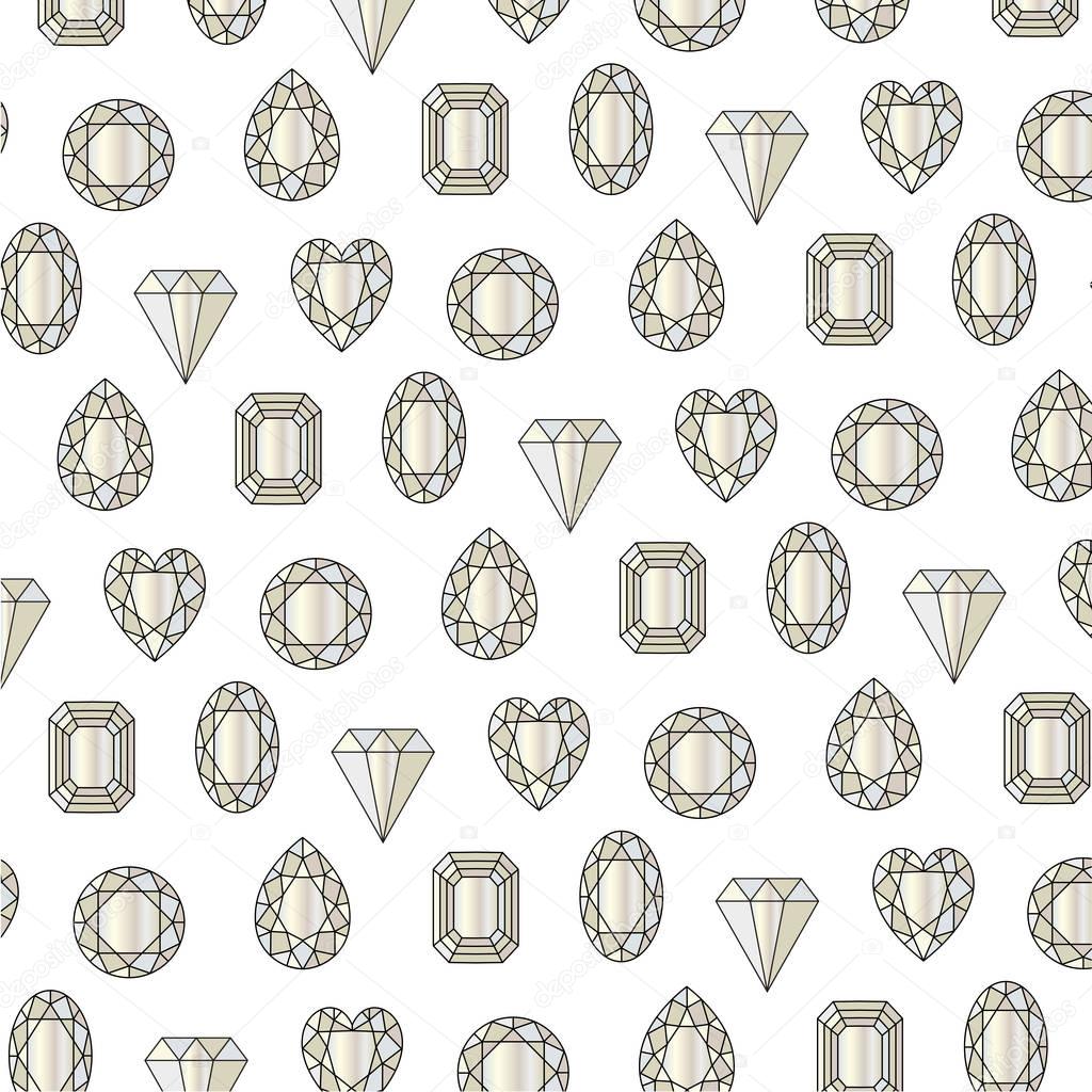 set of gemstone pattern