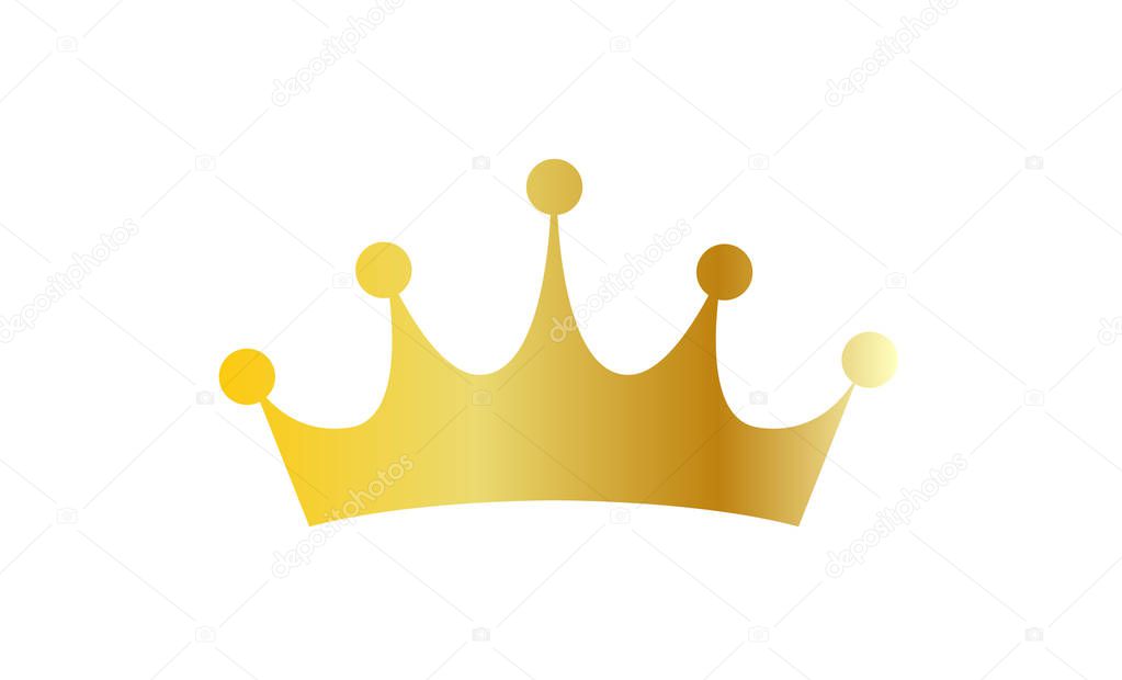 metallic gold crown