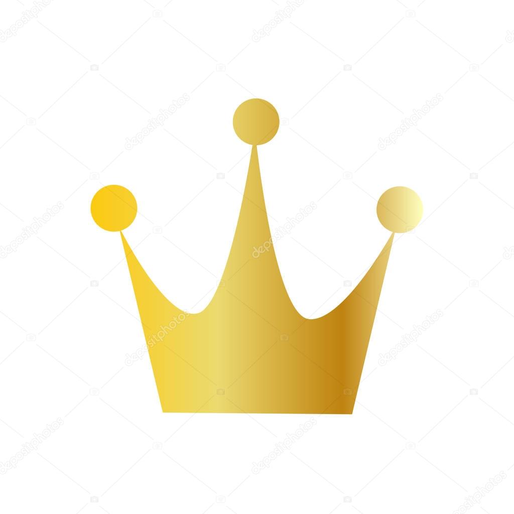 metallic gold crown