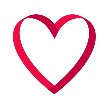 kırmızı kurdele kalp 