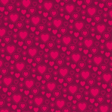 Sevgililer pembe kalp desen 