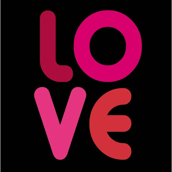 Návrh vzoru valentine láska textem — Stockový vektor
