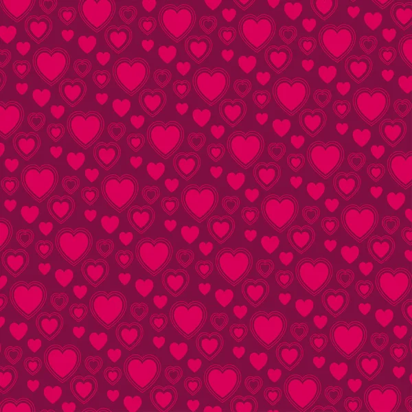 Patrón de corazón rosa de San Valentín — Vector de stock