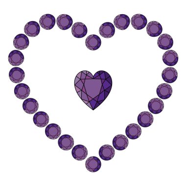 Çerçeve şeklinde kalp Valentine