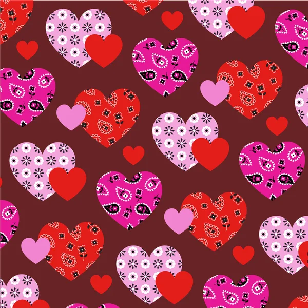 Valentines corazones coloridos — Vector de stock