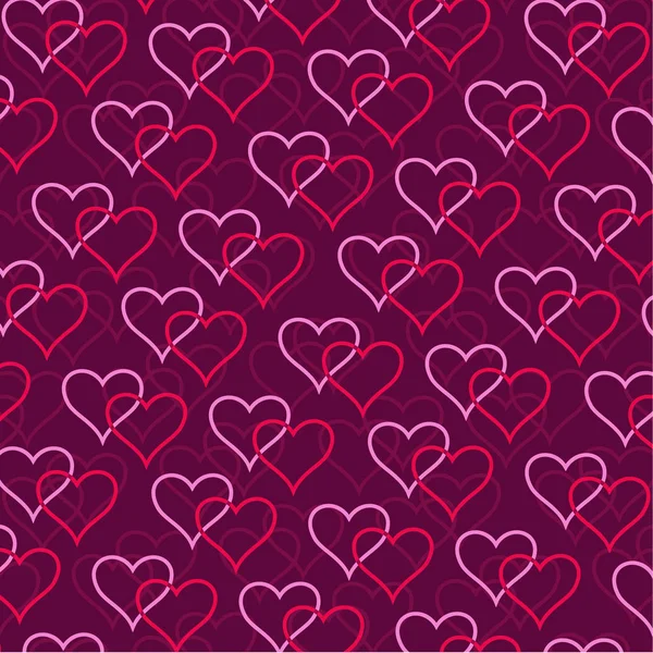 Valentines beautiful hearts — Stock Vector