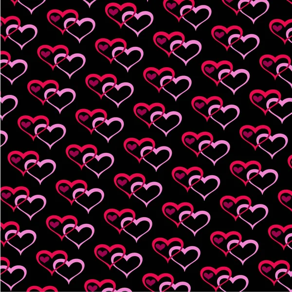 Valentines hermosos corazones — Vector de stock