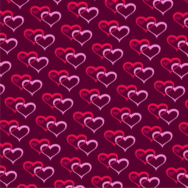 Valentines hermosos corazones — Vector de stock
