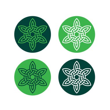 Celtic knot kutsal kişilerin resmi daireler