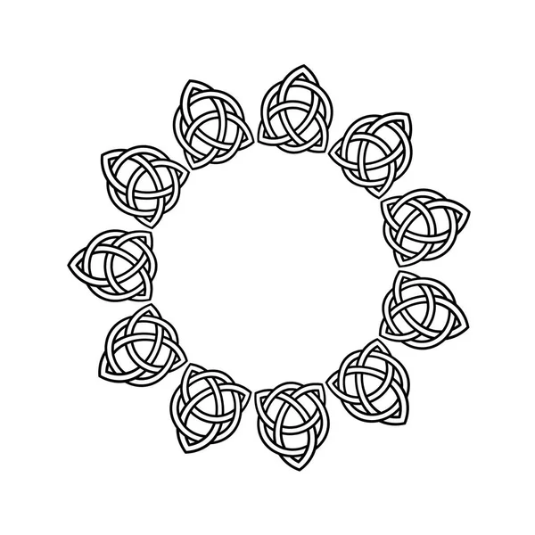 Кельтский круг сердца — стоковый вектор