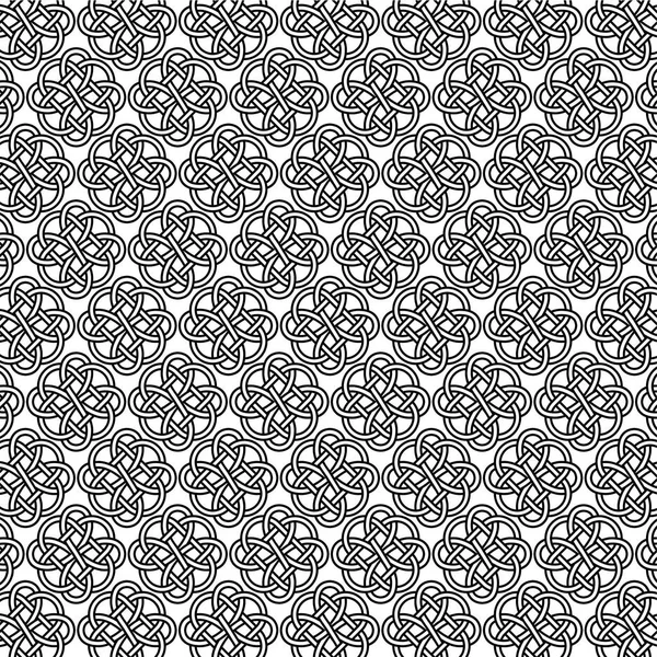 Contour motif de noeud celtique complexe — Image vectorielle