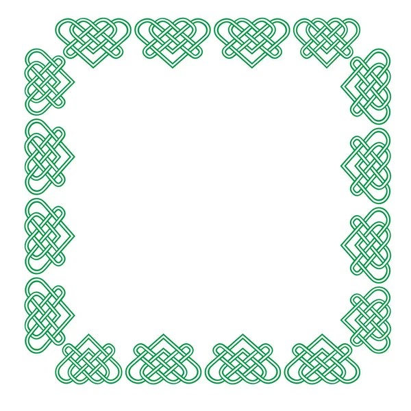 Celtic heart frame — Stock Vector