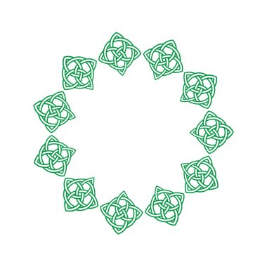 Celtic knot daire çerçeve