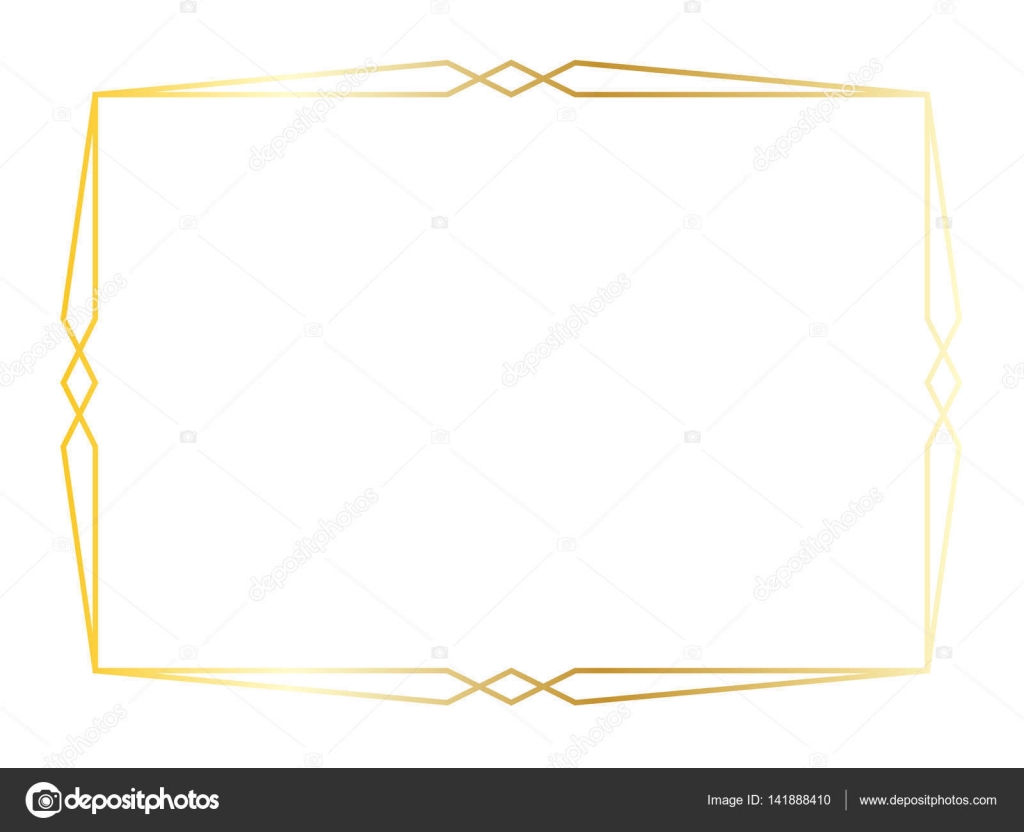 Gold art deco square frame Stock Vector Image by ©scrapster 141888410