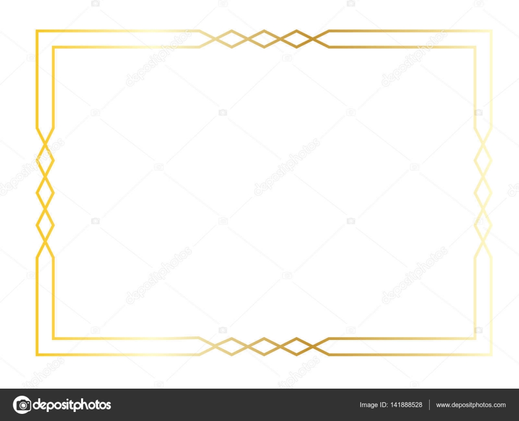 Gold Art Deco Square Frame — Stock Vector © Scrapster 141888528