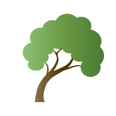  Degrade yeşil ağaç