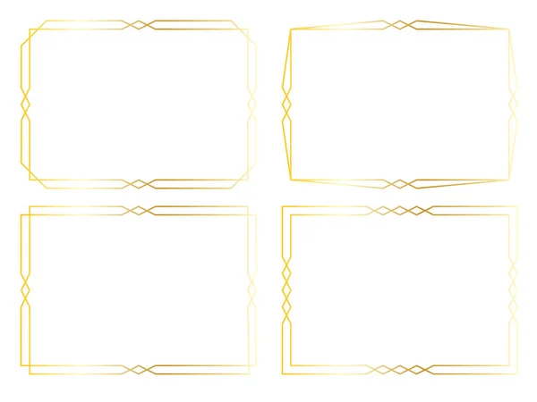 Altın art deco çerçeveler