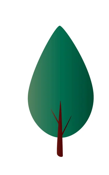 Kleurovergang fir tree — Stockvector