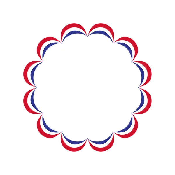 Cadre de cercle de bunting — Image vectorielle