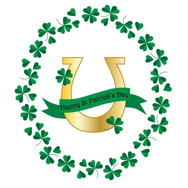 Carte de jour Saint patricks — Image vectorielle