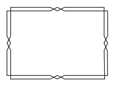 siyah deco çerçeve