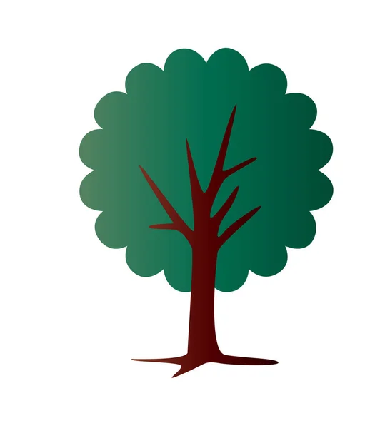 Простий градієнта дерево — стоковий вектор