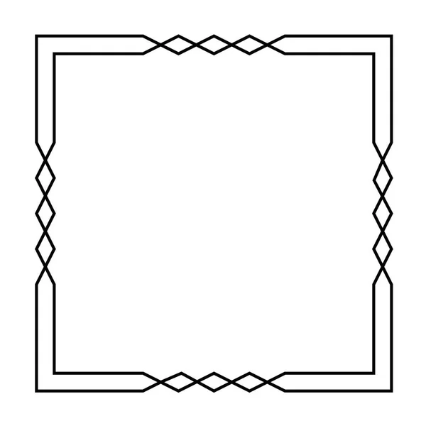 black hand drawn vector cross stitch frame and border patterns