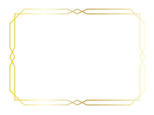 art deco altın çerçeve