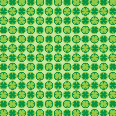 Daire shamrock desen