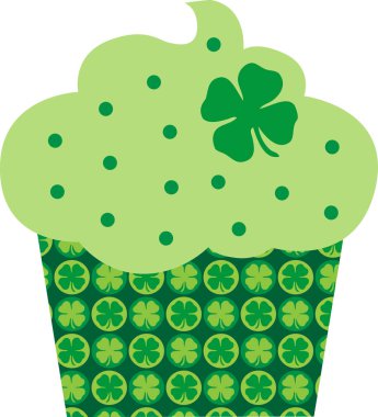 St Patricks Günü cupcake