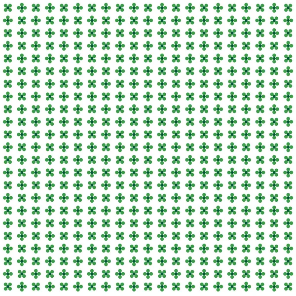 Trèfles verts motif point — Image vectorielle