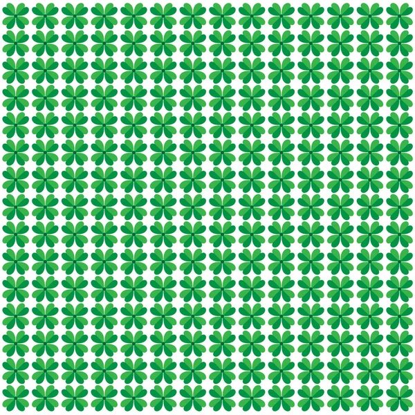 St Patricks trèfles motif — Image vectorielle