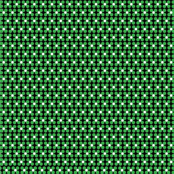 Geometric clovers pattern — Stock Vector