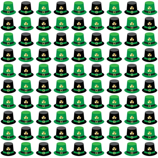 St Patricks день капелюхи візерунком — стоковий вектор