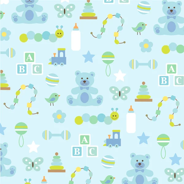 Babymuster Hintergrund — Stockvektor