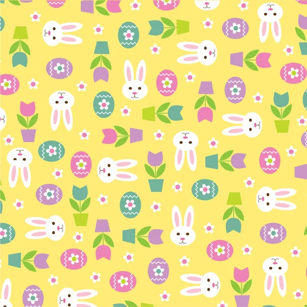 Modèle de lapin de Pâques — Image vectorielle