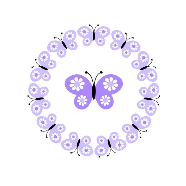 Patrón sin costuras de mariposas — Vector de stock