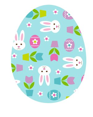 tavşanlı mavi Paskalya yortusu yumurta