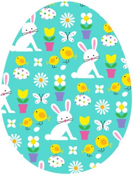 tavşanlı mavi Paskalya yortusu yumurta