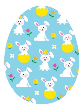 bunnies ile Paskalya yortusu yumurta