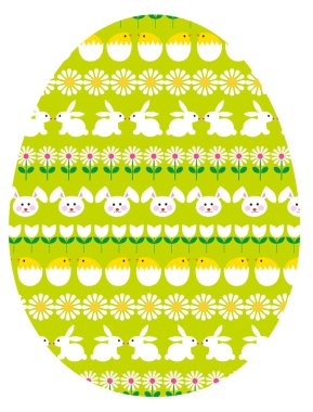 Yeşil Paskalya yortusu yumurta