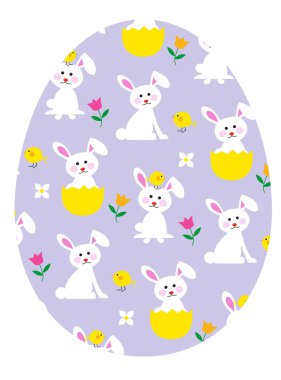 tavşan ve civciv ile yumurta