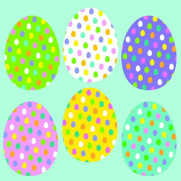 Huevo de Pascua colorido — Vector de stock