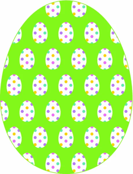 Huevo de Pascua colorido — Vector de stock