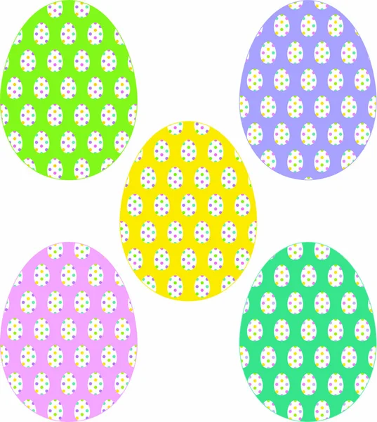 Colorful Easter eggs — Stock Vector