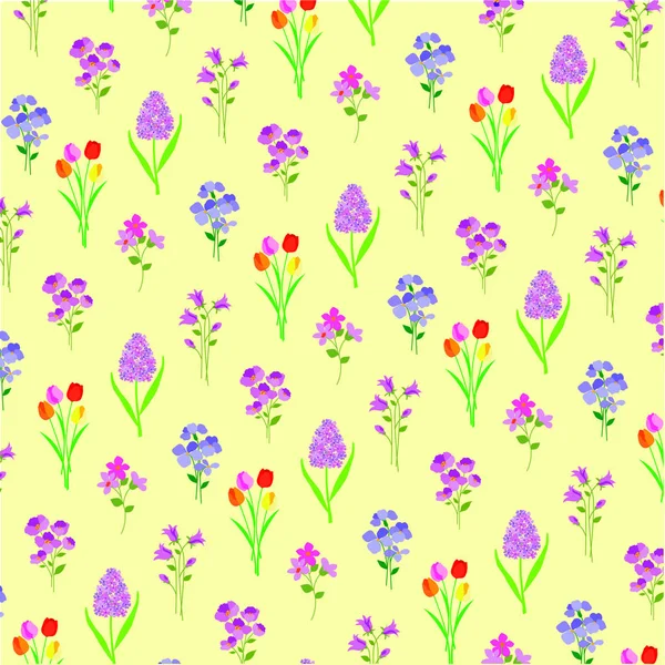 Muster von Osterblumen — Stockvektor