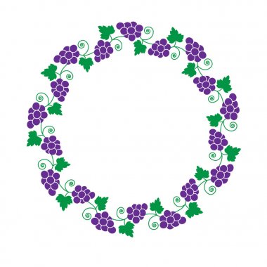 Mor asma daire çerçeve 