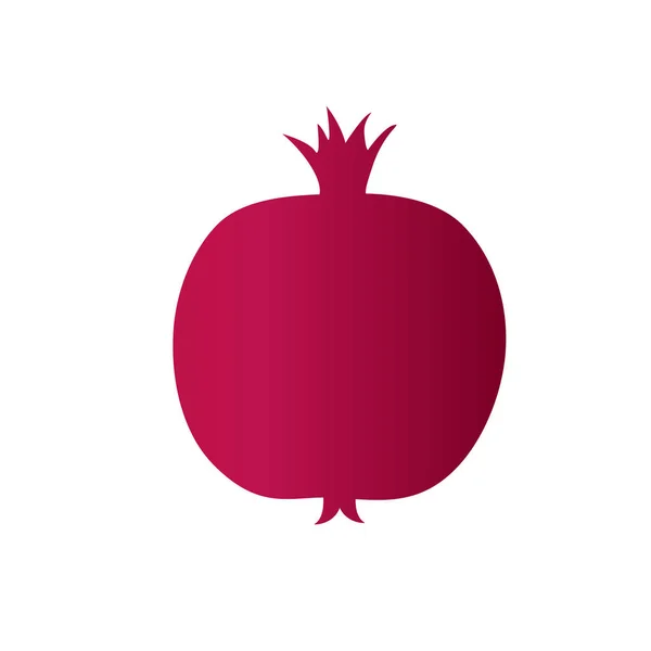 Cadeaubon met granaatappel fruit — Stockvector