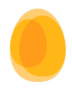 şeffaf Paskalya yortusu yumurta